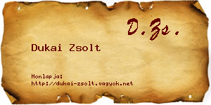 Dukai Zsolt névjegykártya